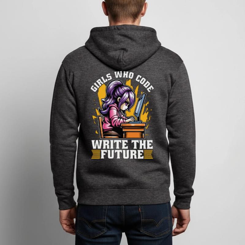 Coder Girls Who Code Write The Future Developer Unisex Kapuzenjacke