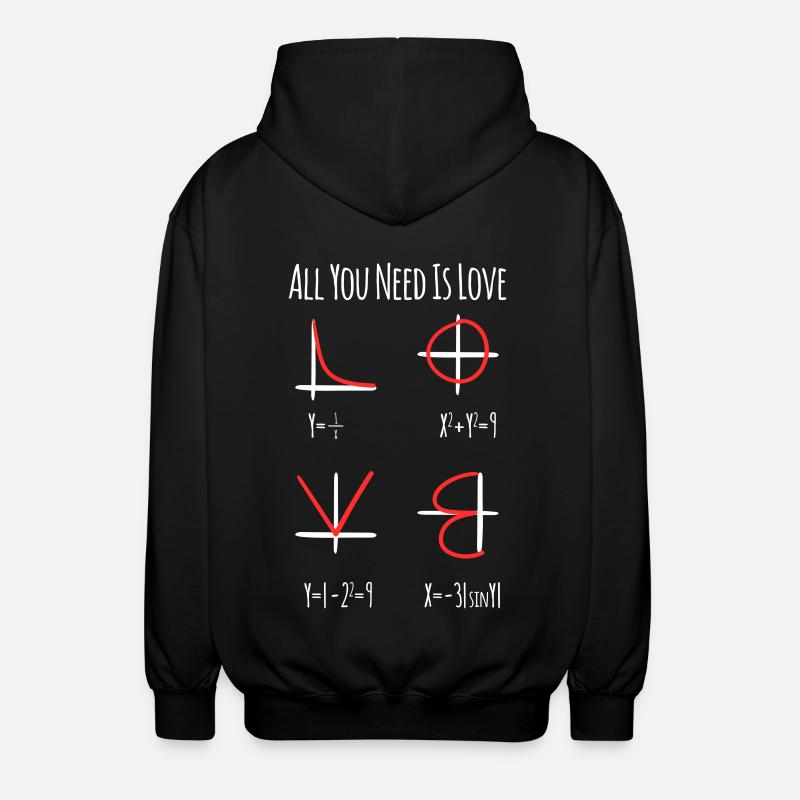 Enseignant en mathématiques - Veste à capuche unisexe - noir