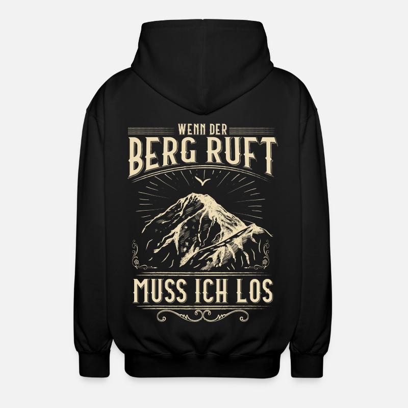 Alpinistes / Sommet / Alpes - Veste à capuche unisexe - noir