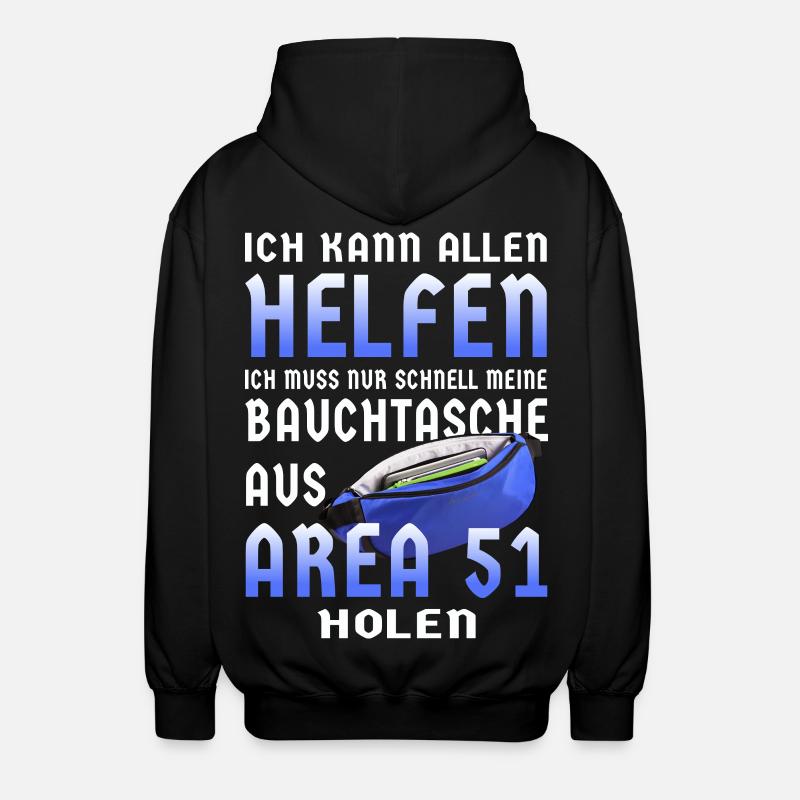 Meine Bauchtasche - Unisex Kapuzenjacke - Schwarz