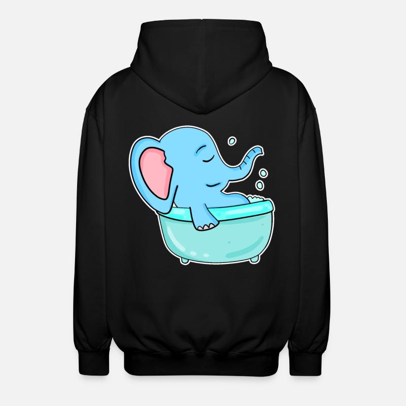Baignoire Elephant - Veste à capuche unisexe - noir