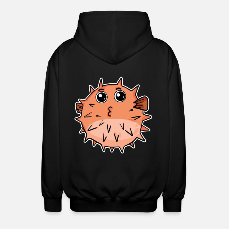 Poisson-globe - Veste à capuche unisexe - noir