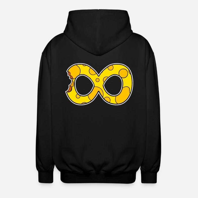 Käse Unendlich Smbol - Unisex Kapuzenjacke - Schwarz