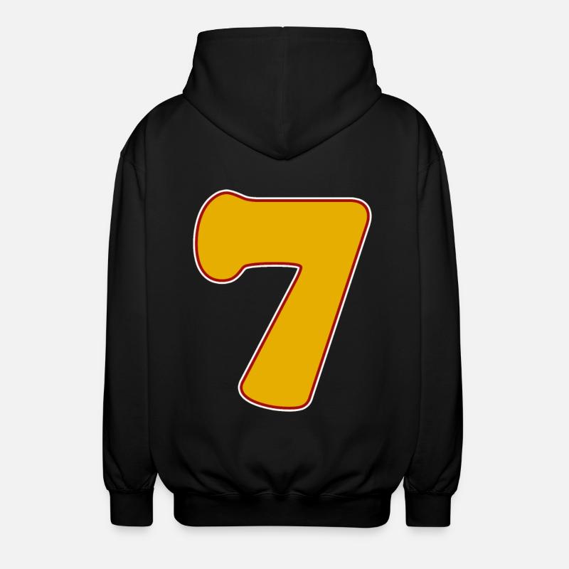 7 - Unisex Kapuzenjacke - Schwarz