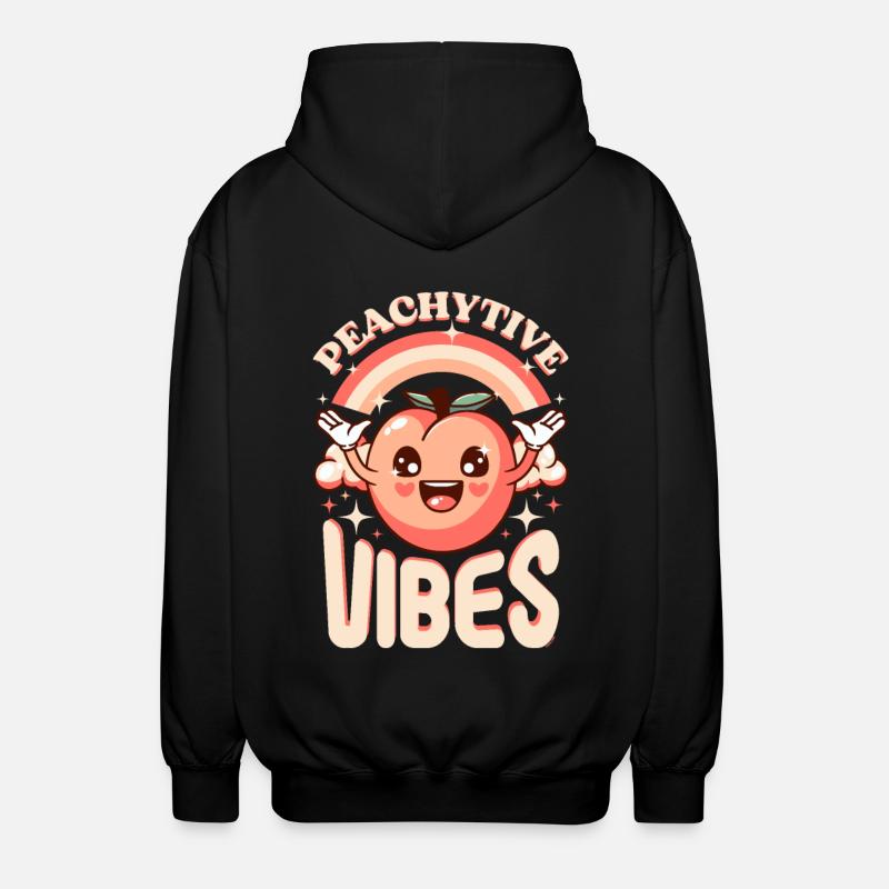 Peche peachytivi vibes - Veste à capuche unisexe - noir