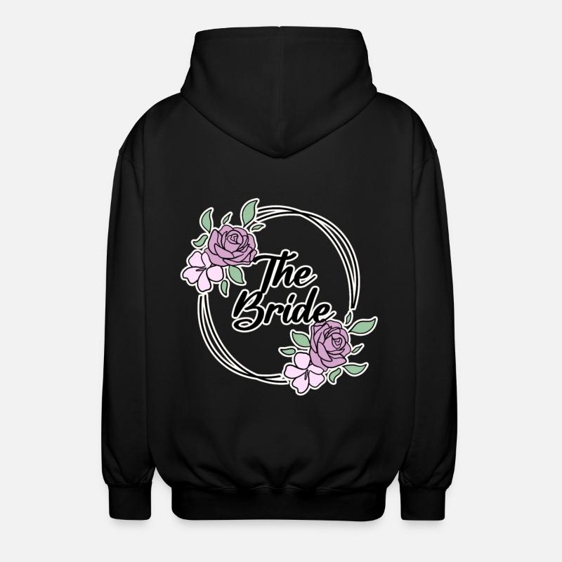 Motif de mariée - Veste à capuche unisexe - noir