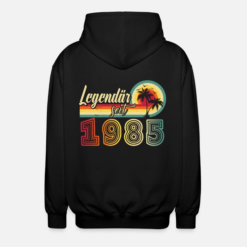 Legendar Seit 1985 - Unisex Kapuzenjacke - Schwarz