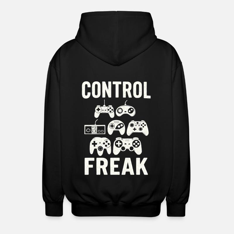 Manette Zocken Gaming Freak - Veste à capuche unisexe - noir