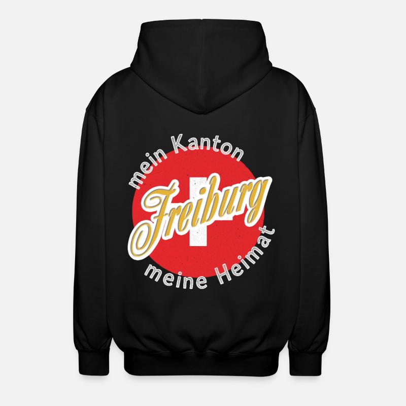 My Home Freiburg Gift - Unisex Hooded Jacket - black