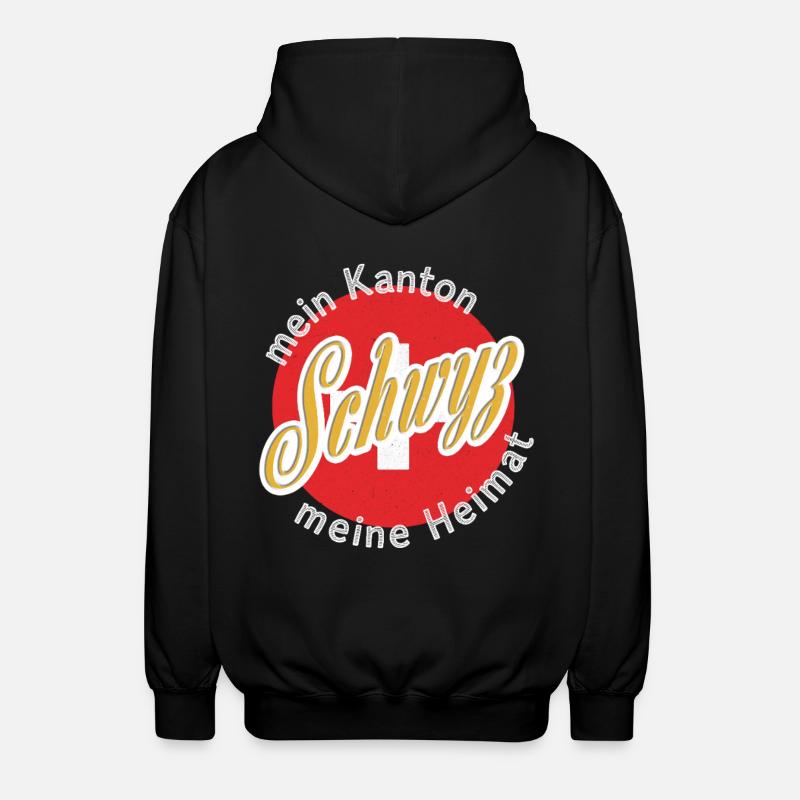 Mon cadeau maison Schwyz - Veste à capuche unisexe - noir