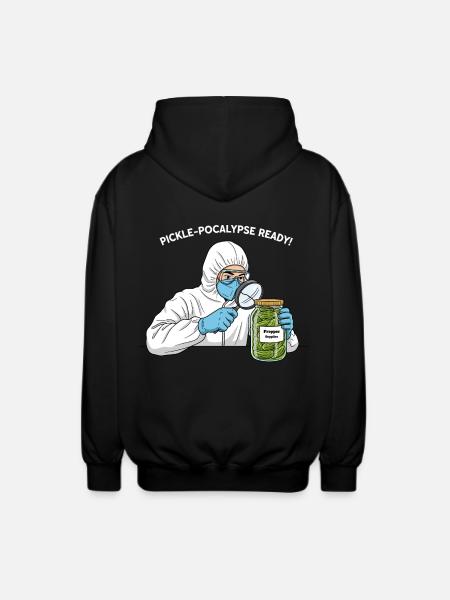 Pickle-pocalypse Ready ! - Unisex Hooded Jacket - black