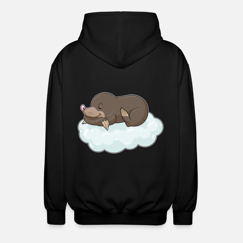 Taupe sur les nuages - Veste à capuche unisexe - noir