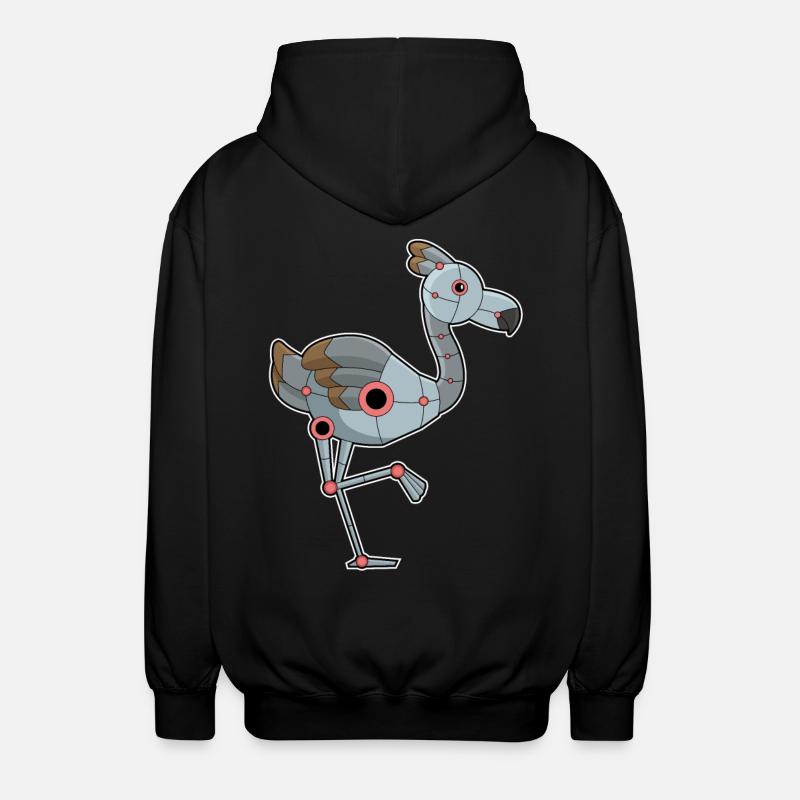 Flamingo comme robot - Veste à capuche unisexe - noir