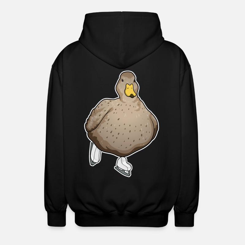 Patins à glace de canard - Veste à capuche unisexe - noir