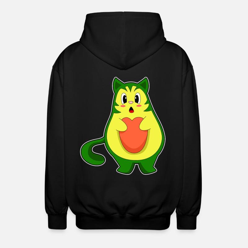 Avocat de chat - Veste à capuche unisexe - noir