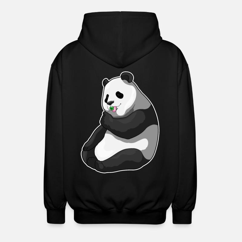 Sucette panda - Veste à capuche unisexe - noir