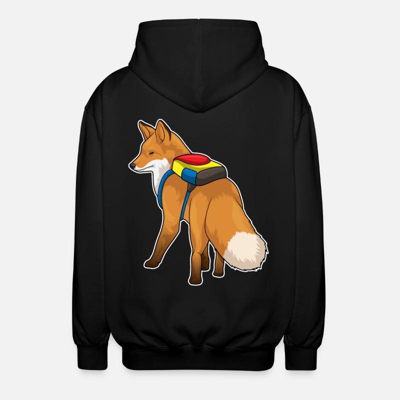 Fuchs Backpack - Unisex Hooded Jacket - black