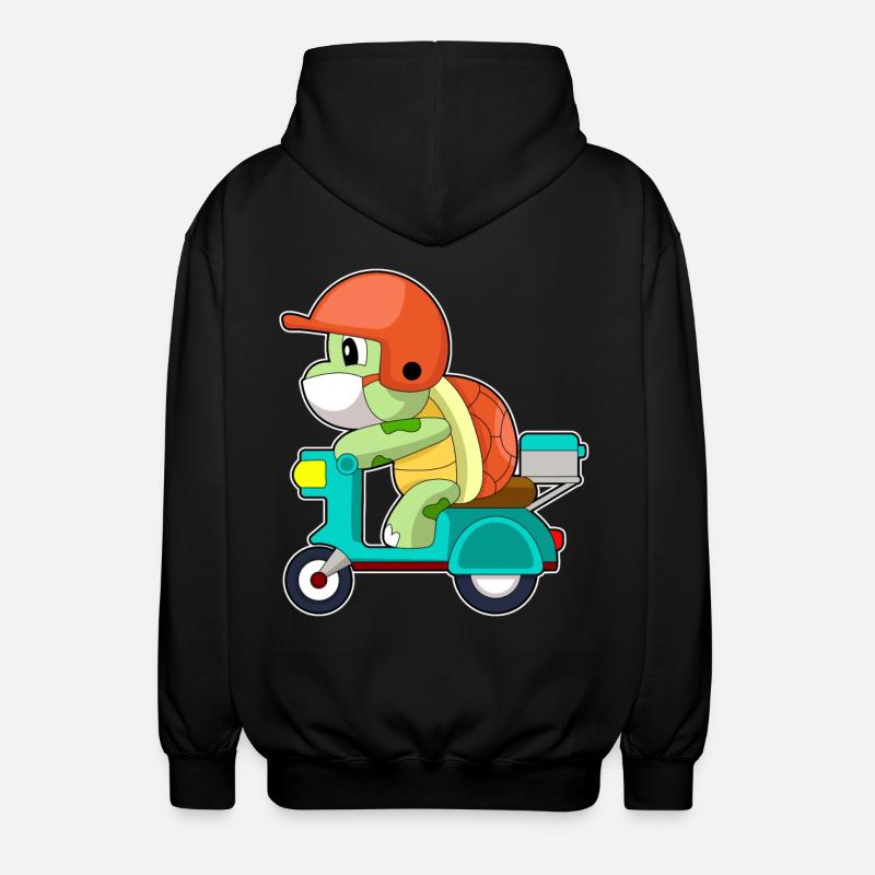 Scooter tortue - Veste à capuche unisexe - noir