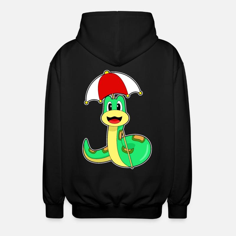 Parapluie serpent - Veste à capuche unisexe - noir
