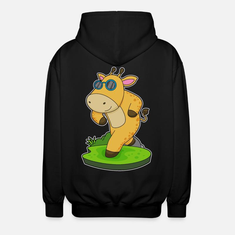 Lunettes de jogging girafe - Veste à capuche unisexe - noir