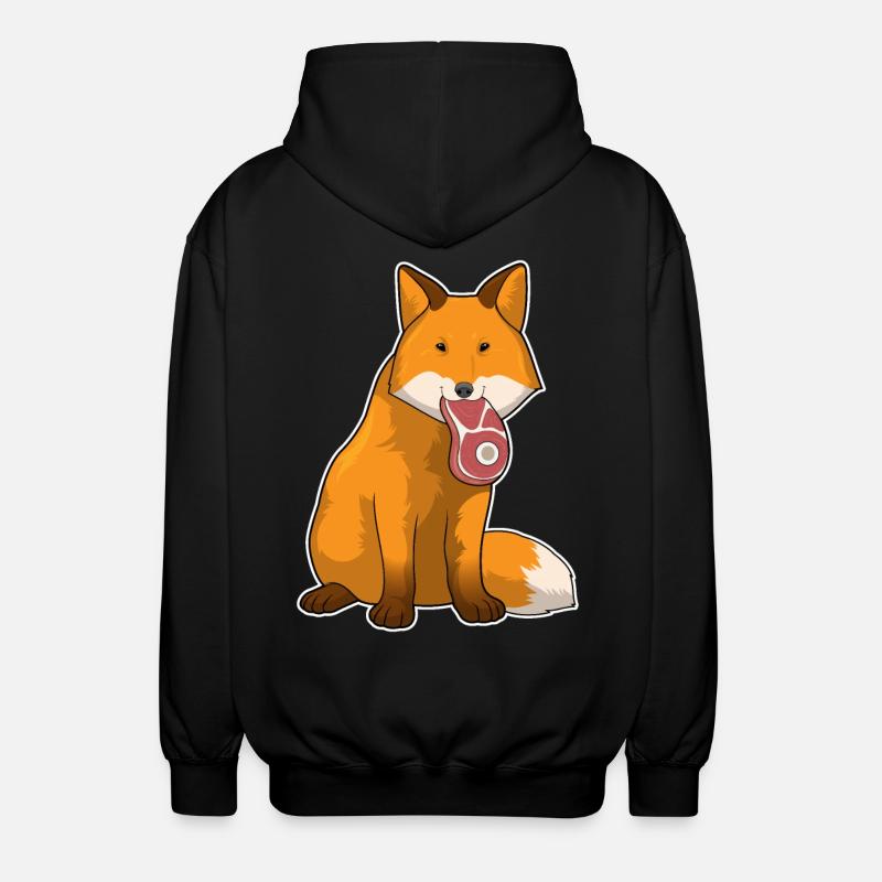 Viande de renard - Veste à capuche unisexe - noir