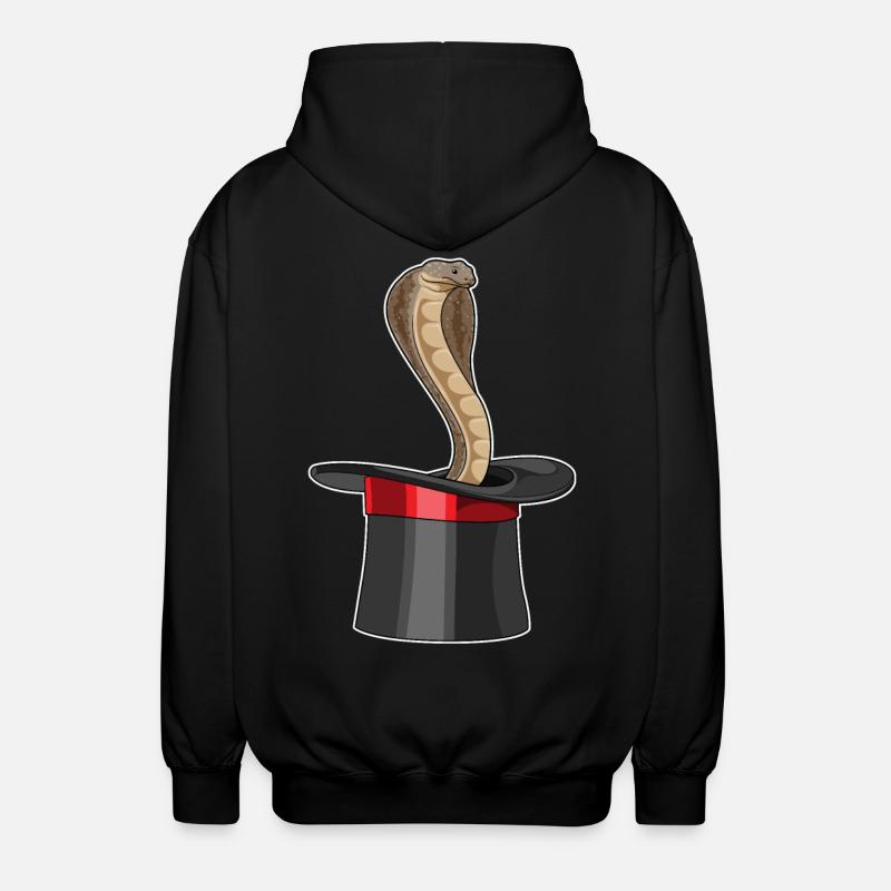 Cylindre Snake Wizard - Veste à capuche unisexe - noir