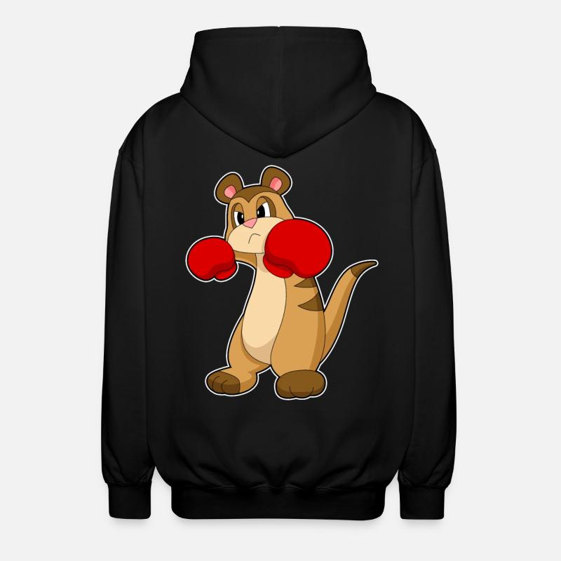 Gants de boxe suricate boxer - Veste à capuche unisexe - noir