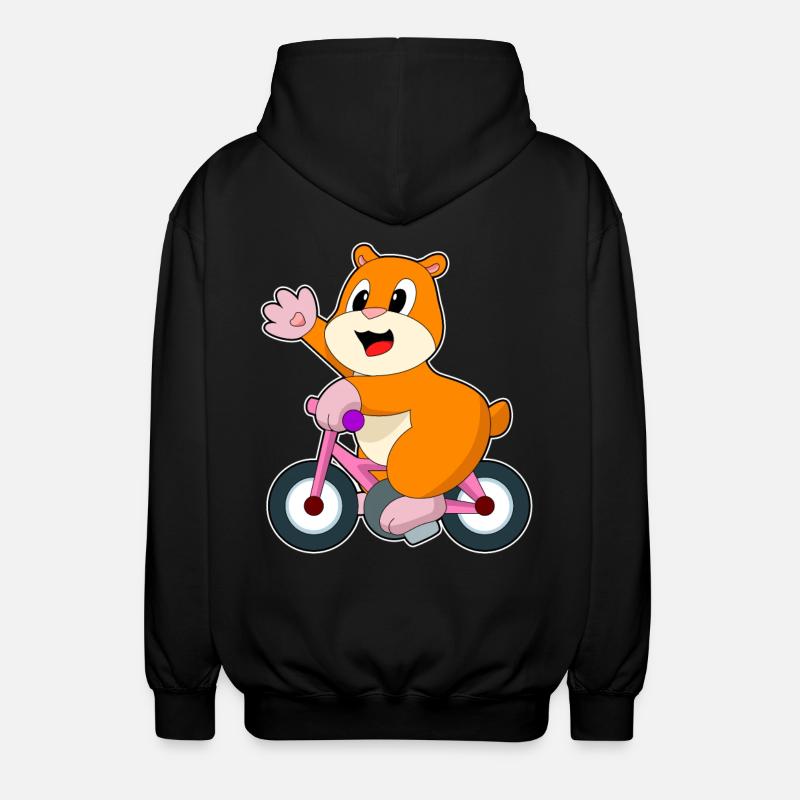 Vélo Hamster - Veste à capuche unisexe - noir