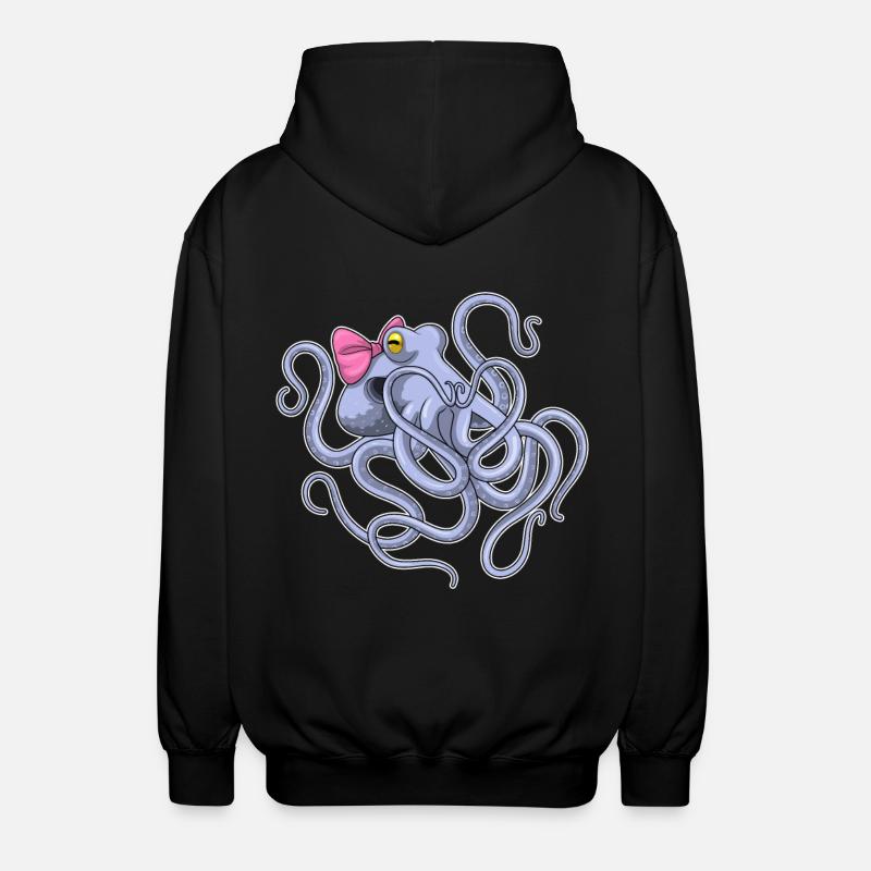 Octopus Loop - Unisex Hooded Jacket - black