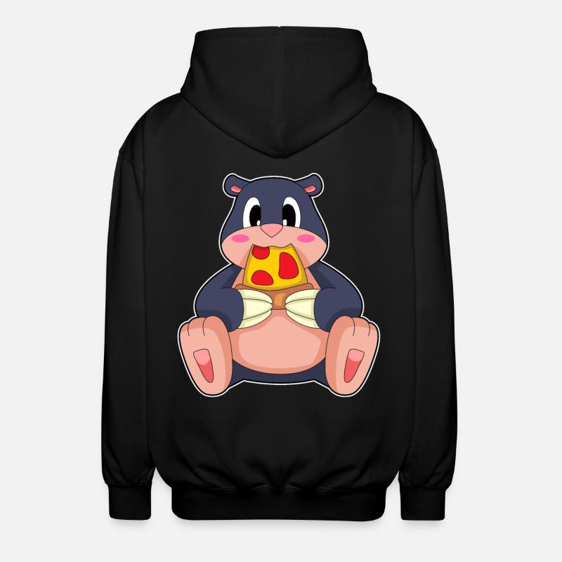 Mole Pizza - Unisex Hooded Jacket - black