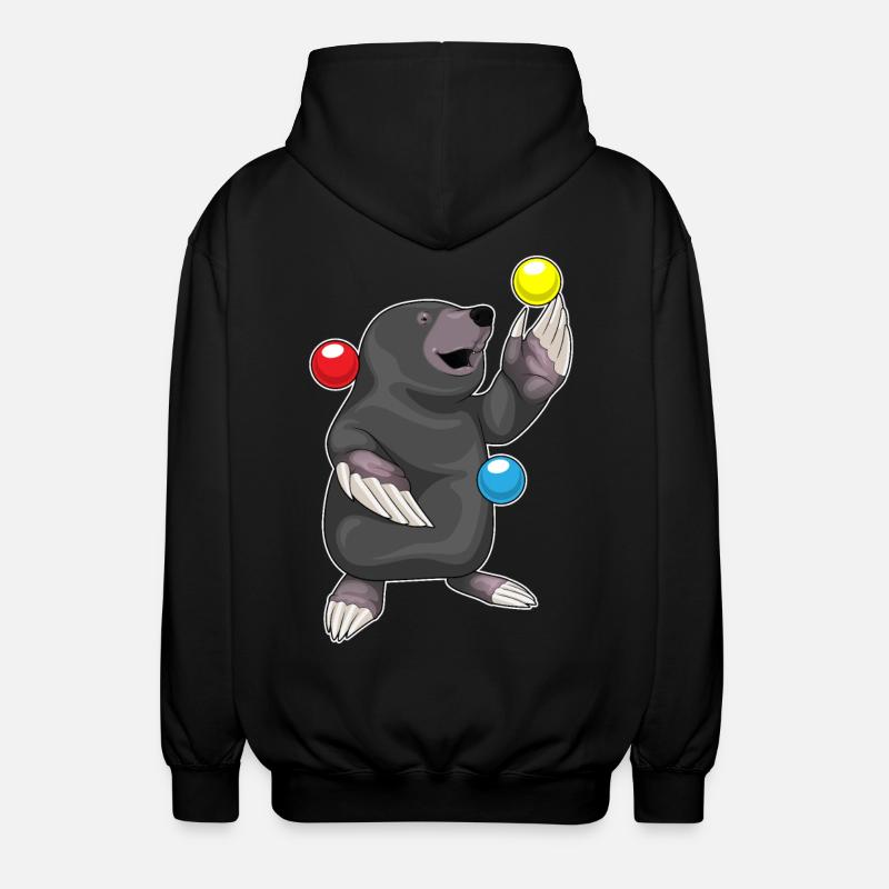 Jongleur taupe Jonglerie - Veste à capuche unisexe - noir
