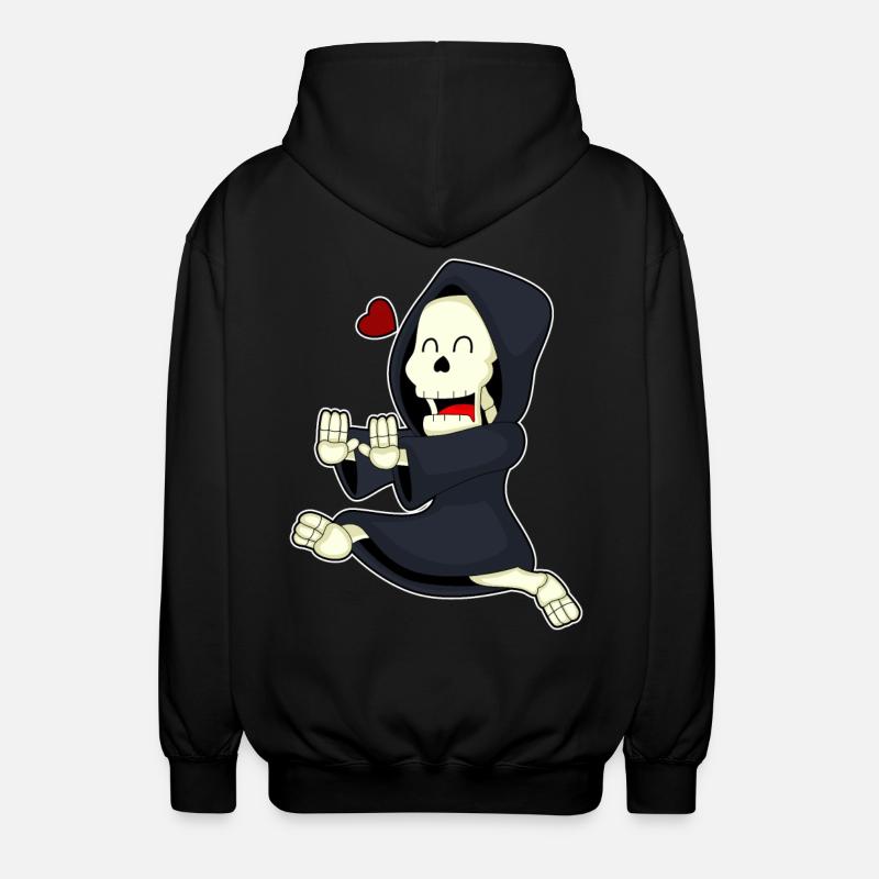 Skeleton Jogger Jogging - Unisex Hooded Jacket - black