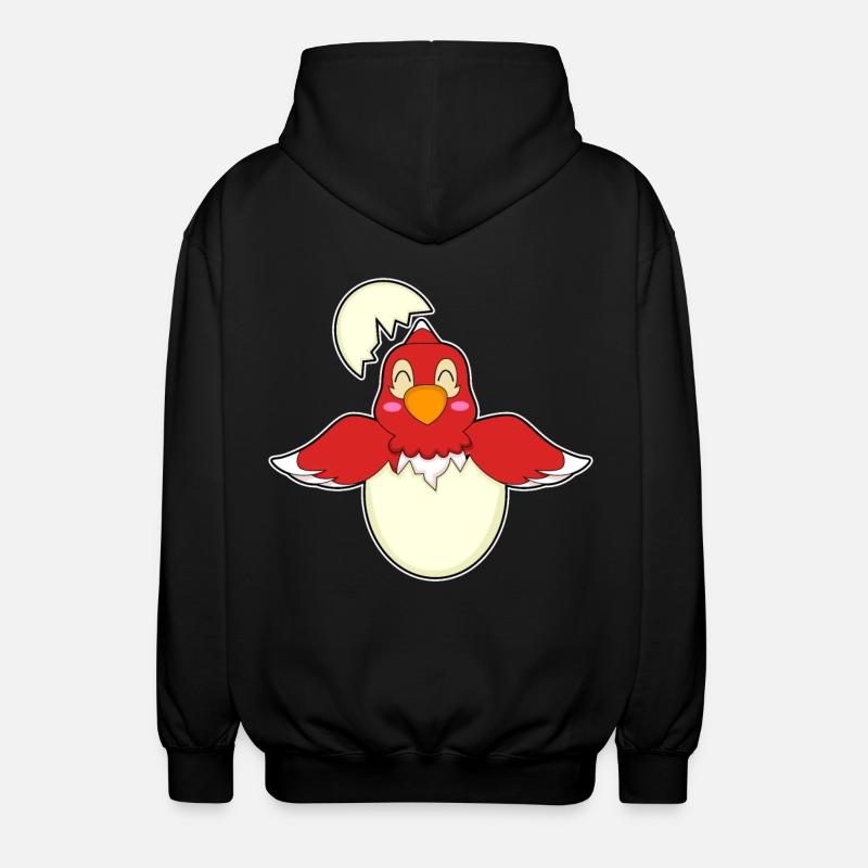 Parrot Egg - Unisex Hooded Jacket - black