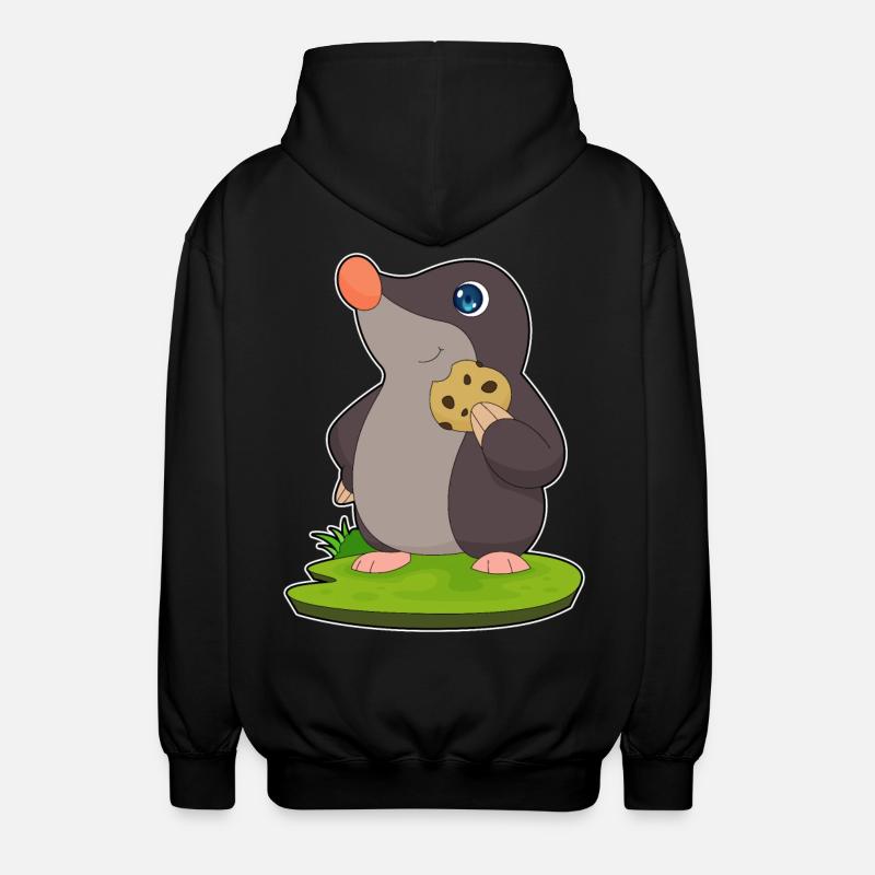 Biscuit taupe - Veste à capuche unisexe - noir