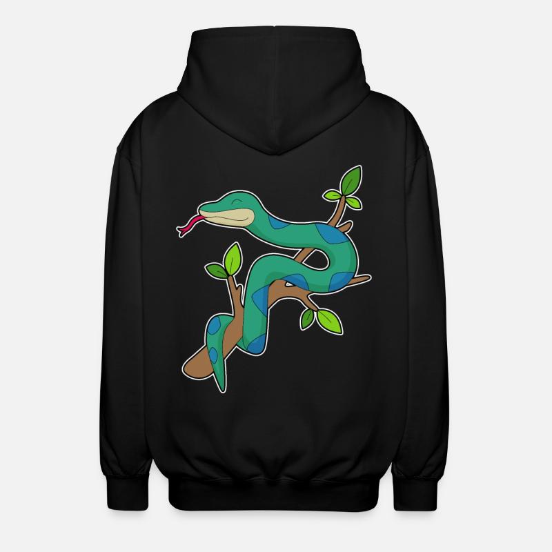 Branche de serpent - Veste à capuche unisexe - noir