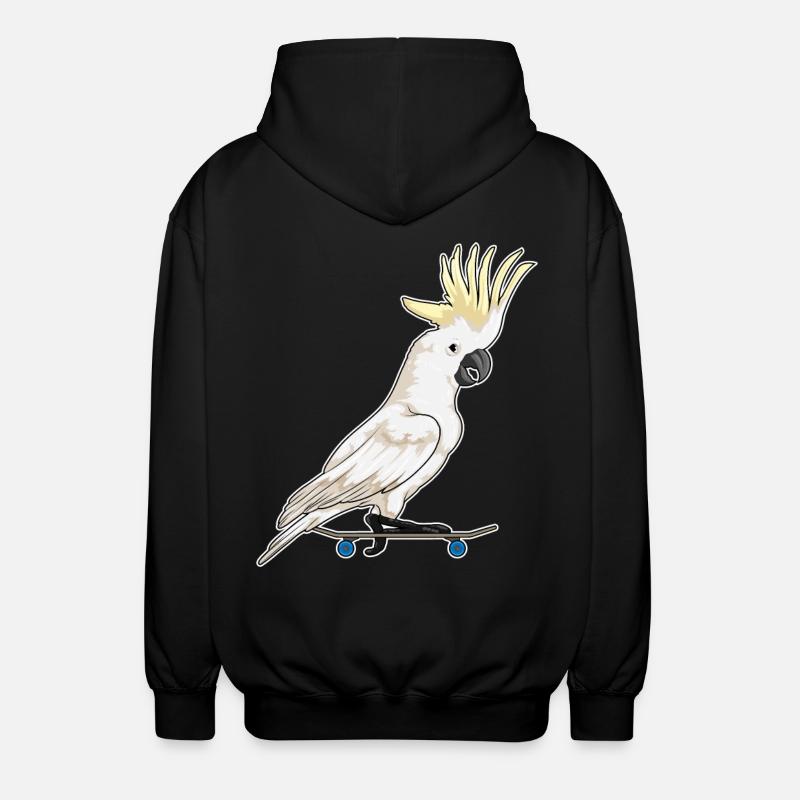 Parrot Skater Skateboard - Veste à capuche unisexe - noir
