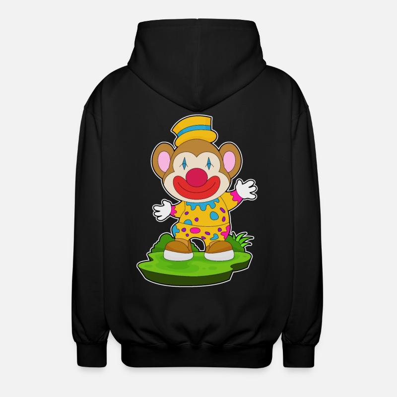 Clown singe - Veste à capuche unisexe - noir