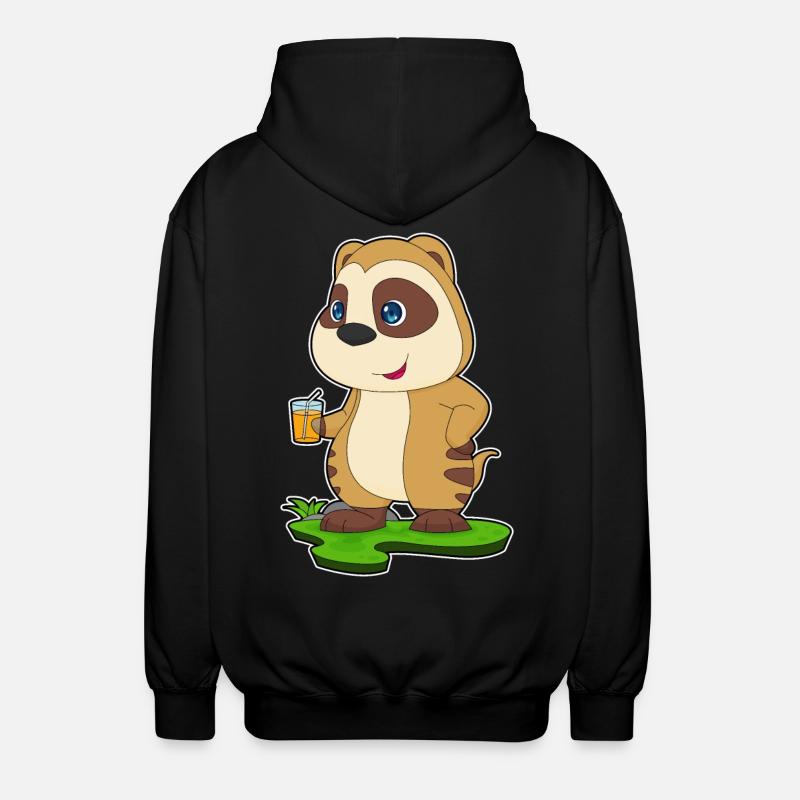Erdmännchen Saft - Unisex Kapuzenjacke - Schwarz