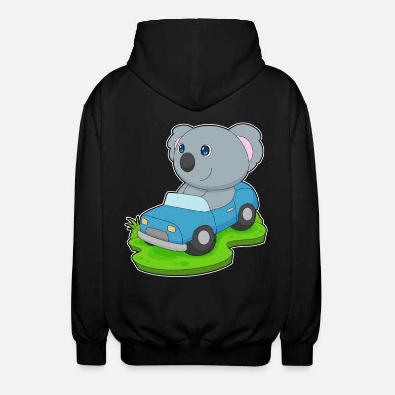 Koala Auto - Unisex Kapuzenjacke - Schwarz