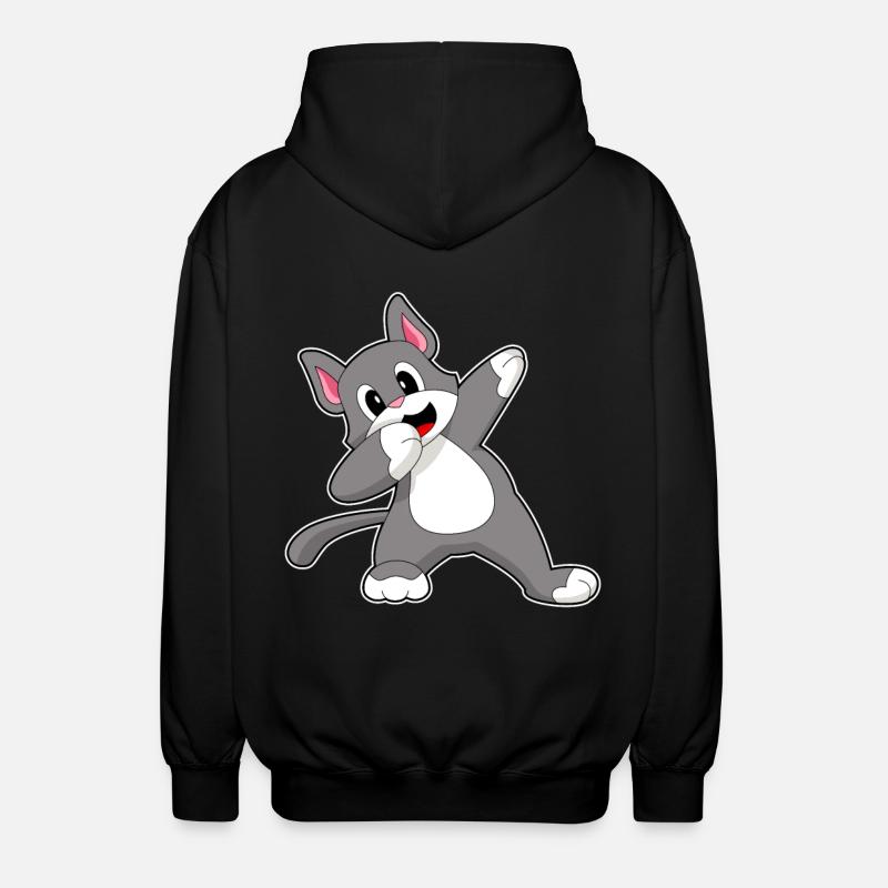 Chat Hip Hop Danse - Veste à capuche unisexe - noir