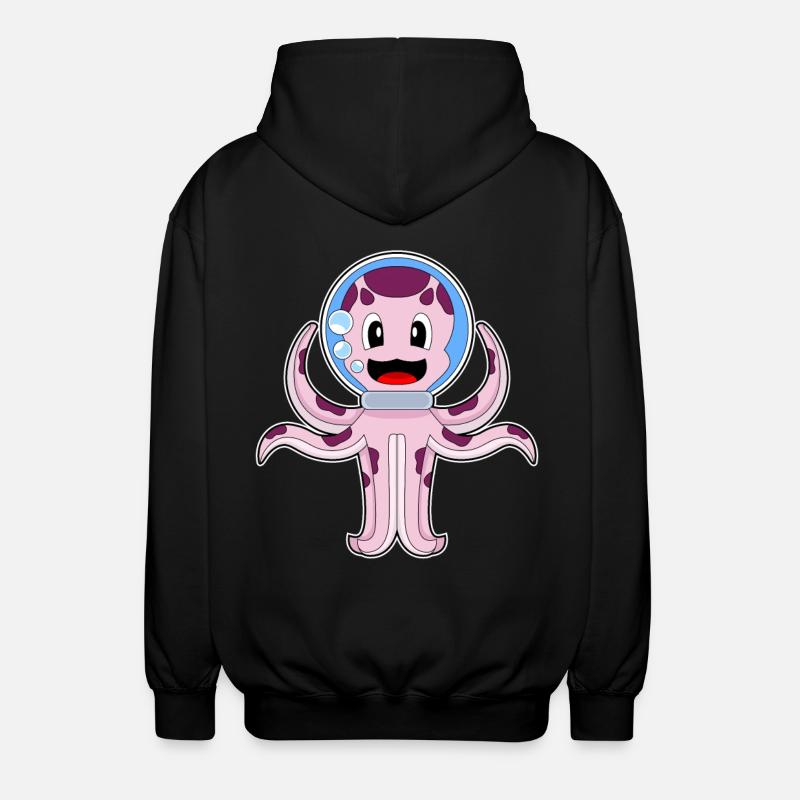 Aquarium de poulpe - Veste à capuche unisexe - noir