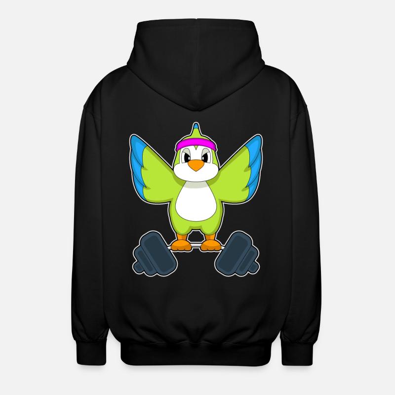 Haltère de musculation Parrot - Veste à capuche unisexe - noir