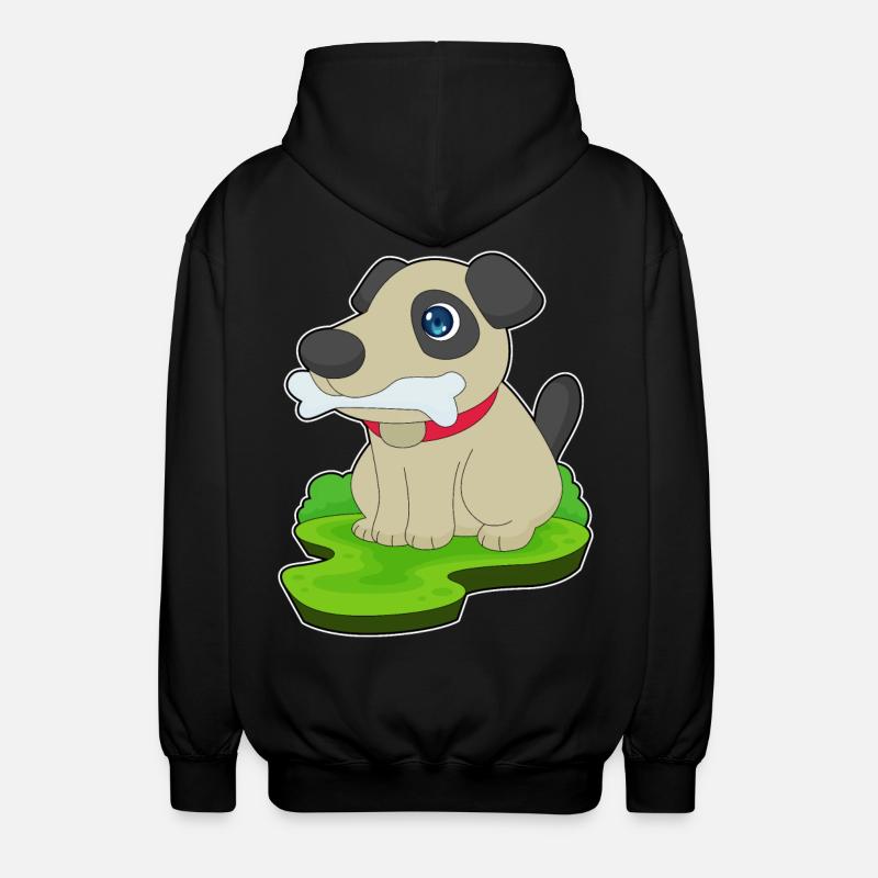 Os de chien - Veste à capuche unisexe - noir