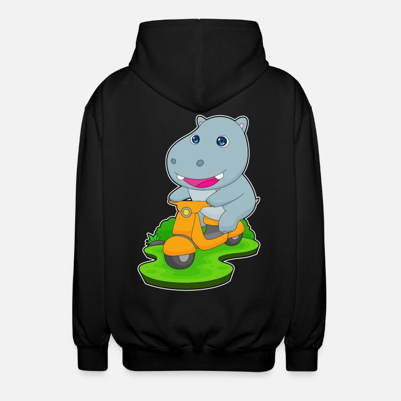 Hippo Scooter - Veste à capuche unisexe - noir