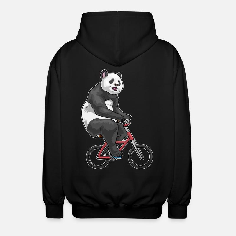 Vélo Panda - Veste à capuche unisexe - noir