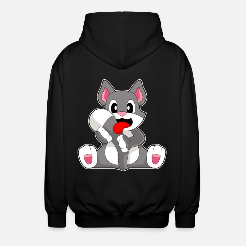 Langue de chat - Veste à capuche unisexe - noir