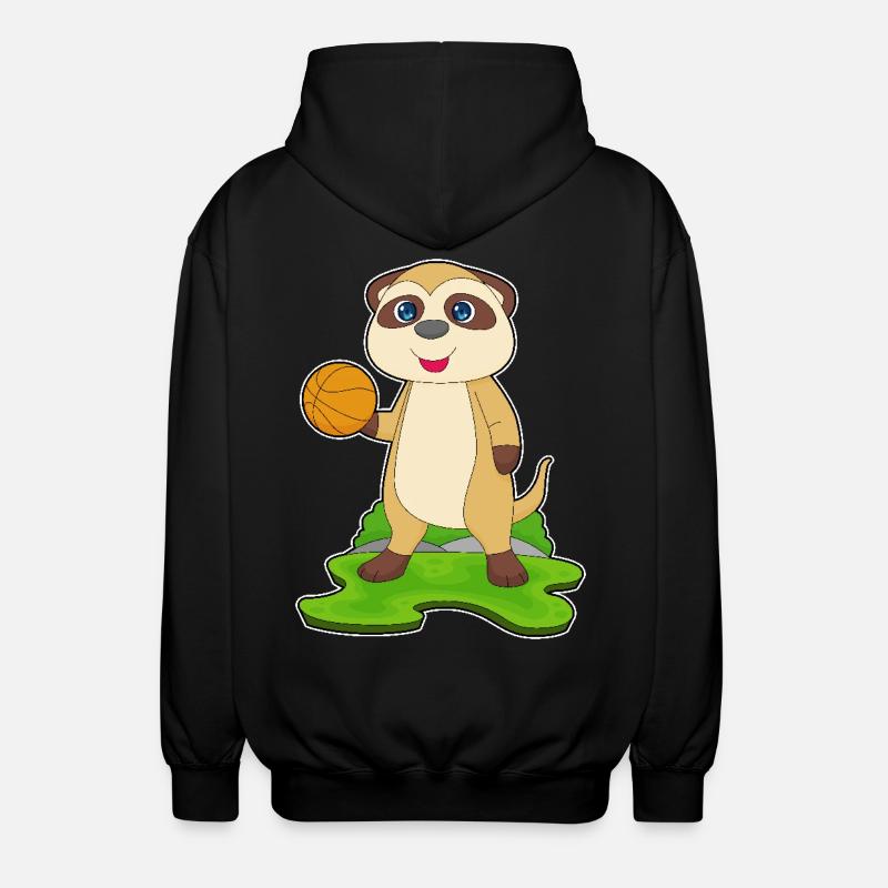 Meerkat Basketteur Basketteur - Veste à capuche unisexe - noir