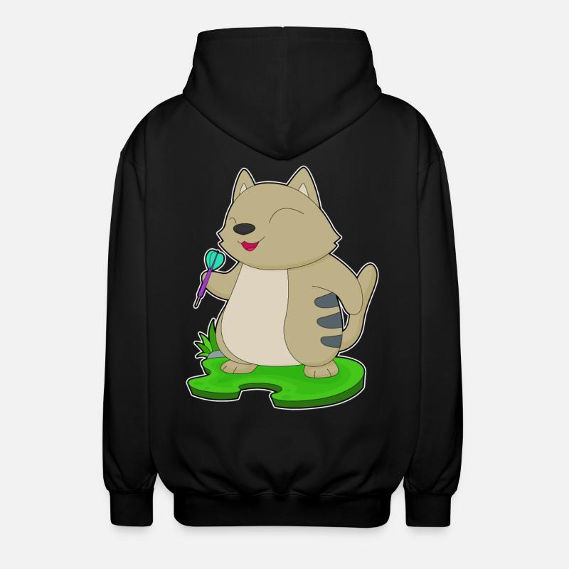 Cat Dart Dart - Veste à capuche unisexe - noir