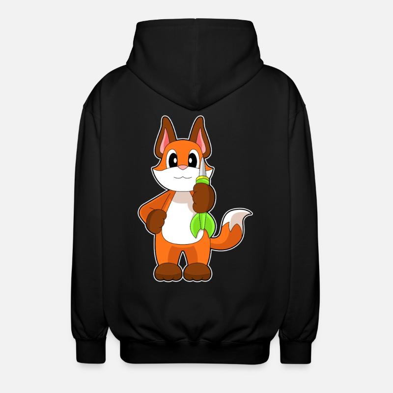 Fléchette renard - Veste à capuche unisexe - noir