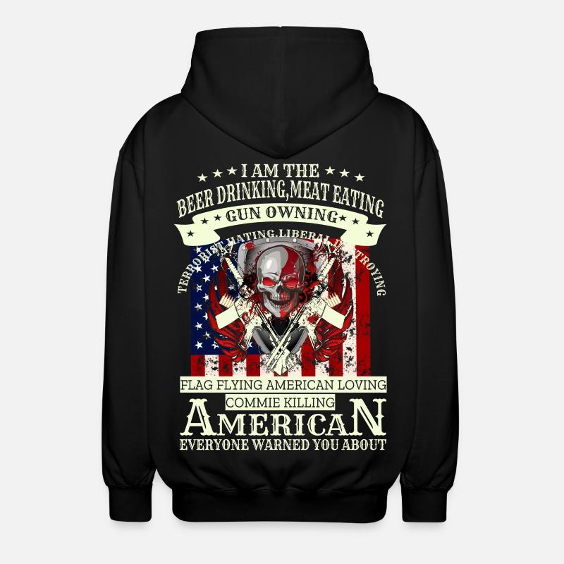 Army Skull - Unisex Kapuzenjacke - Schwarz